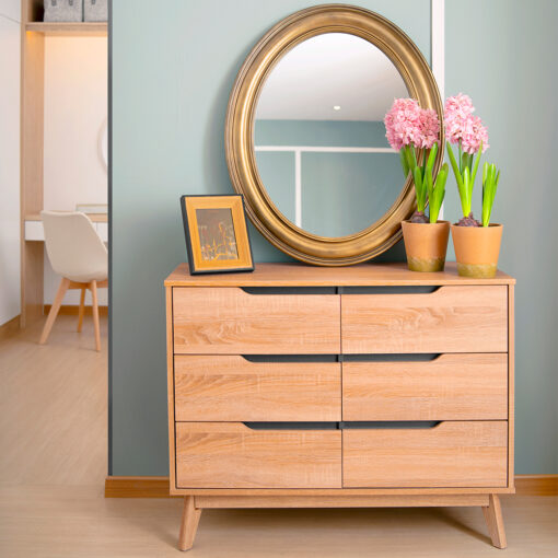 Rustic Scandinavian Chest (6 Drawers) - Image 2