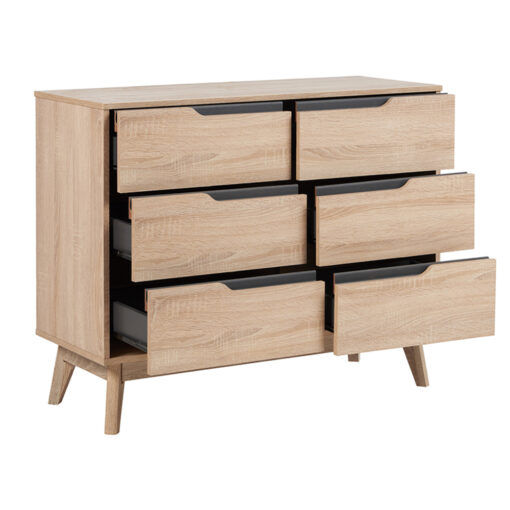 Rustic Scandinavian Chest (6 Drawers) - Image 4