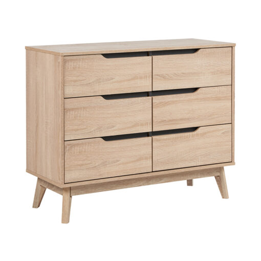 Rustic Scandinavian Chest (6 Drawers)
