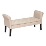 SSF HERBERTT STORAGE OTTOMAN (LIGHT BROWN) FSOATH180803LB