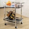 Skylar Silver Serving Trolley . KGLHAW160306BK