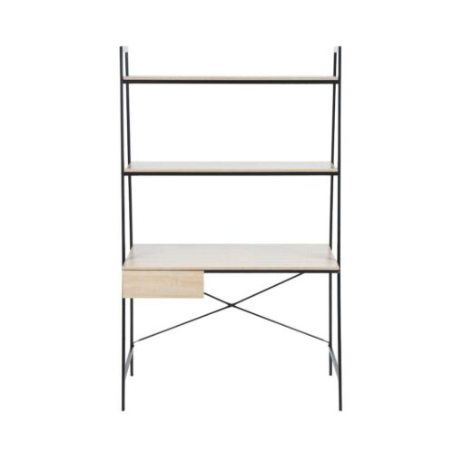 Alene Desk with 2 Tier Shelf - Image 2