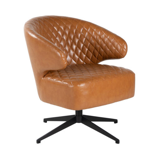 Contour Retro Tufted Swivel Chair