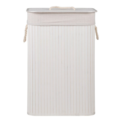 Robie 72L Folding Bamboo Laundry Hamper with Lid - Image 4