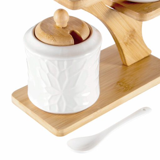3 Pcs Jar with Bamboo Stand - Image 6