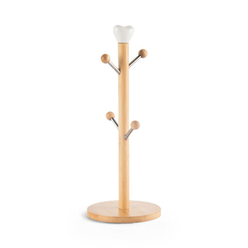 4 Pcs Mug with Bamboo Holder - Image 2