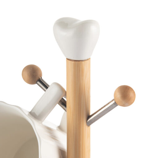 4 Pcs Mug with Bamboo Holder - Image 7