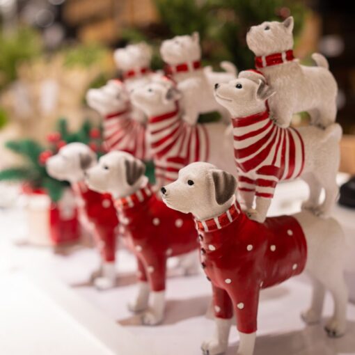 Resin Three Dogs Piling Up Ornament - Image 2