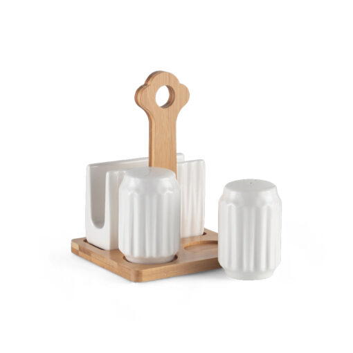 2 Pcs Condiment Shakers & Napkin Holder - Image 3