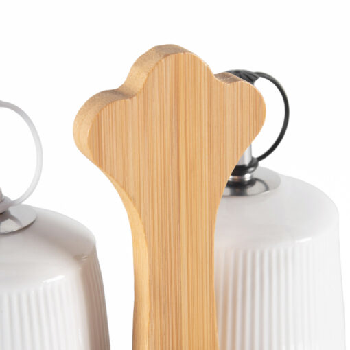 4 Pcs Cruet Set with Bamboo Tray - Image 4