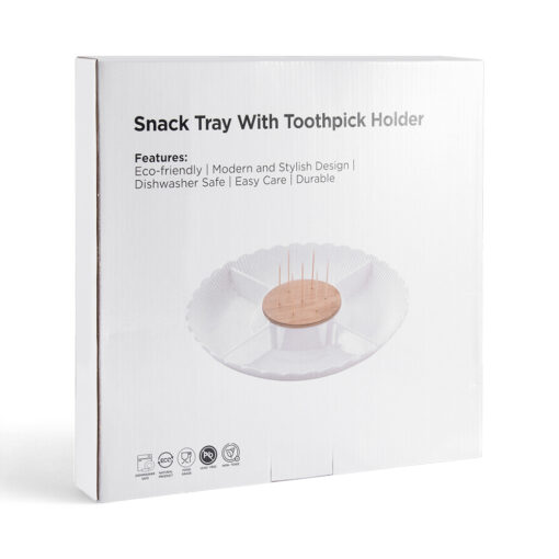 Snack Tray with Toothpick Holder - Image 9