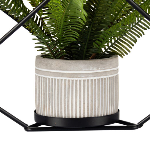 Potted Fern with Iron Frame (H33cm) - Image 3