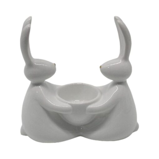 Dolomite Bunny Tealight Holder