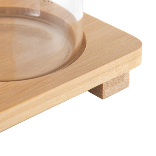 2 Pcs Glass Oil Bottle with Bamboo Stand - Image 11