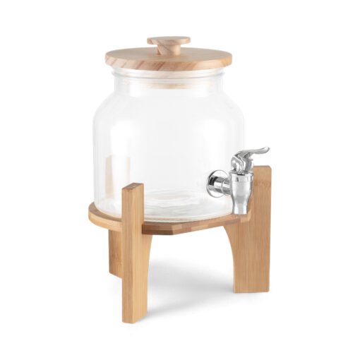Beverage Dispenser with Bamboo Stand (2L)