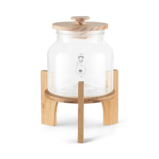 Beverage Dispenser with Bamboo Stand (2L) - Image 4