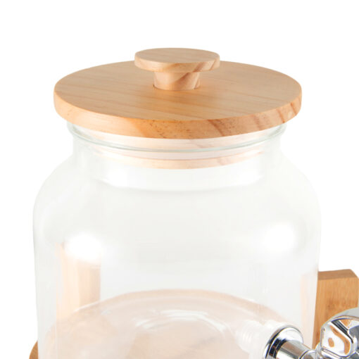 Beverage Dispenser with Bamboo Stand (2L) - Image 5