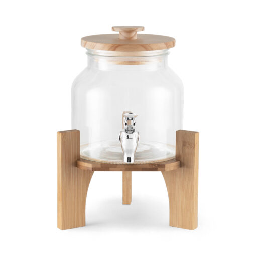 Beverage Dispenser with Bamboo Stand (2L) - Image 2
