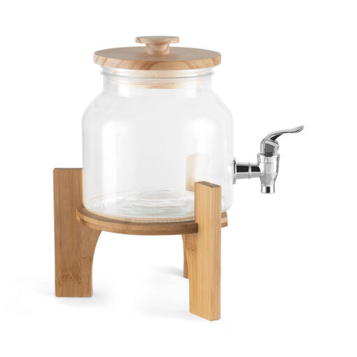 Beverage Dispenser with Bamboo Stand (2L) - Image 3
