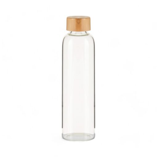 Glass Bottle with Bamboo Lid