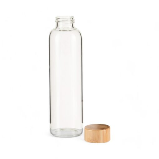 Glass Bottle with Bamboo Lid - Image 2