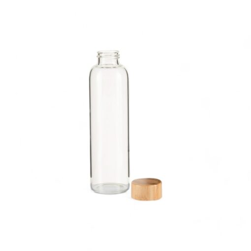 Glass Bottle with Bamboo Lid - Image 3