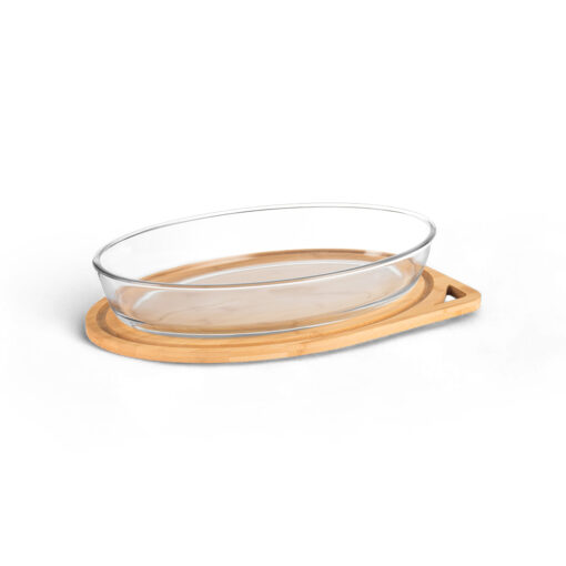 Glass Baking Dish with Bamboo Tray - Image 12