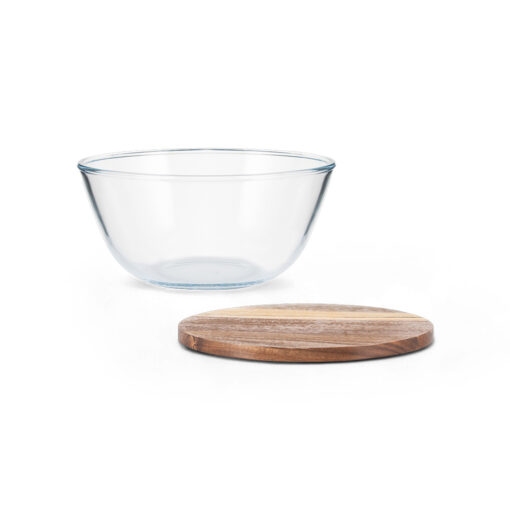 Glass Bowl with Acacia Lid - Image 9