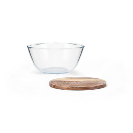 Glass Bowl with Acacia Lid - Image 13