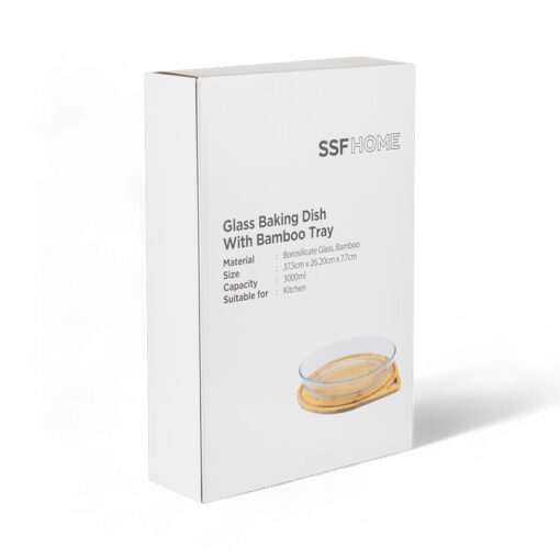 Glass Baking Dish with Bamboo Tray - Image 11