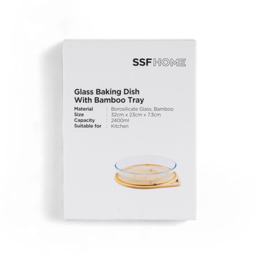 Glass Baking Dish with Bamboo Tray - Image 15