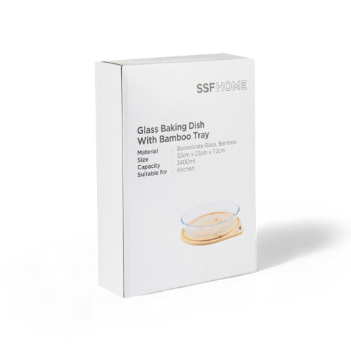 Glass Baking Dish with Bamboo Tray - Image 16