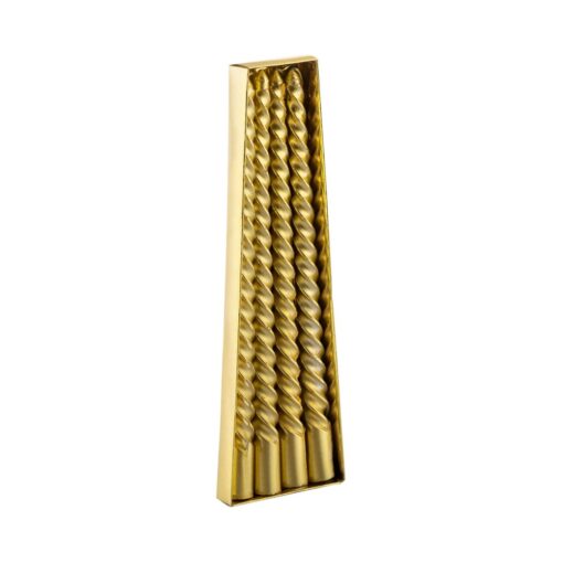 10" Taper Candle Gold