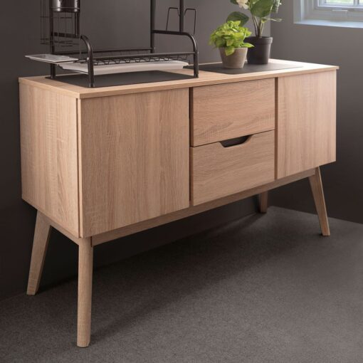 Rustic Scandinavian Cabinet (2 Drawers 2 Doors) - Image 2