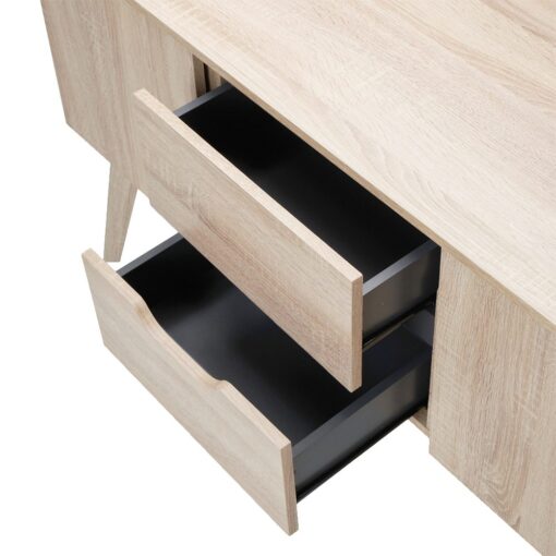 Rustic Scandinavian Cabinet (2 Drawers 2 Doors) - Image 6