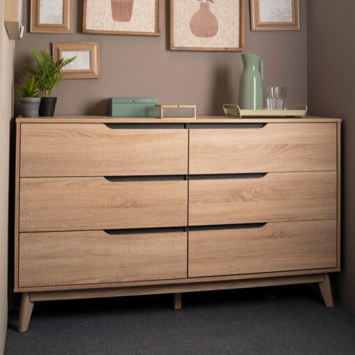 Rustic Scandinavian Chest (6 Drawers) - Image 8