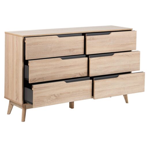 Rustic Scandinavian Chest (6 Drawers) - Image 3