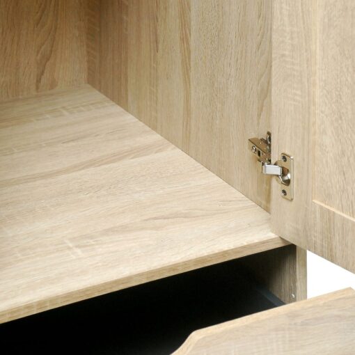 Rustic Scandinavian Wardrobe (3 Doors 2 Drawers) - Image 8