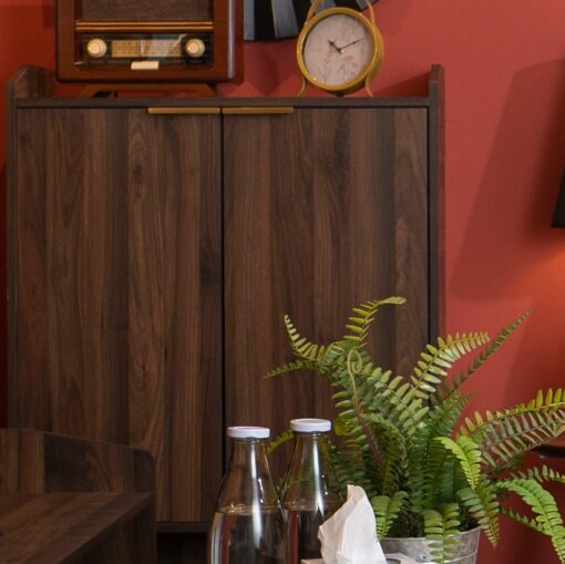 Mocha Lux Shoe Cabinet - Image 3