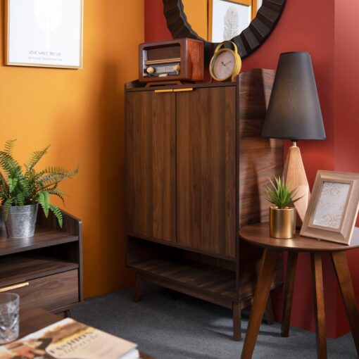 Mocha Lux Shoe Cabinet - Image 2