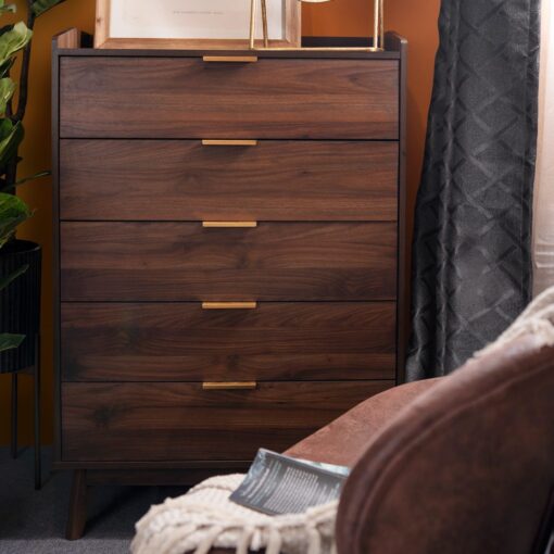 Mocha Lux Chest (5 Drawers) - Image 2