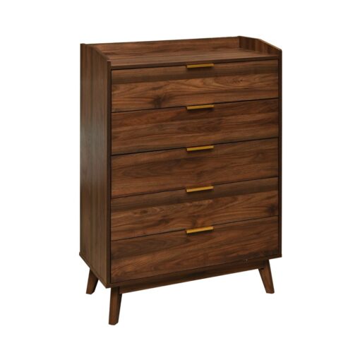 Mocha Lux Chest (5 Drawers)