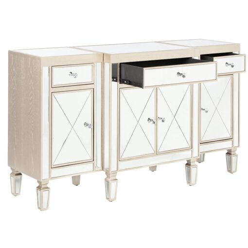 Roger Cabinet (3 Drawers 4 Doors) - Image 4