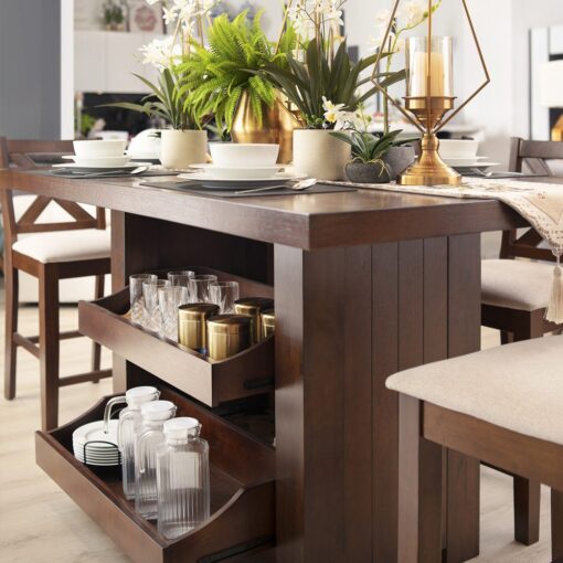 Dinihari Dining Set with Storage (6 Seater) - Image 4