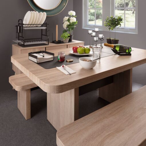 Rustic Scandinavian Dining Set (4 Seater) - Image 2