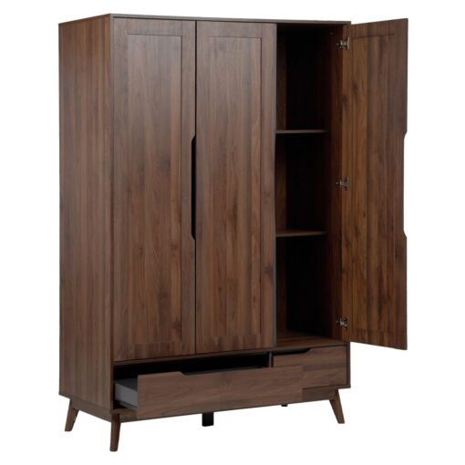 Mocha Lux Wardrobe (3 Doors 2 Drawers) - Image 5