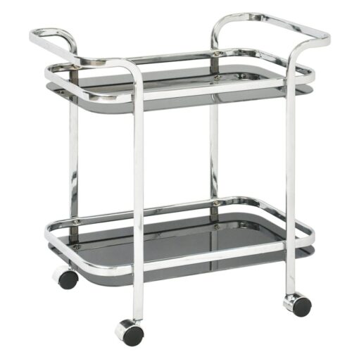 Skylar Silver Serving Trolley