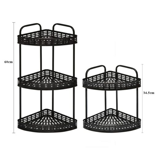 Multi Tier Corner Shower Caddy Black - Image 3