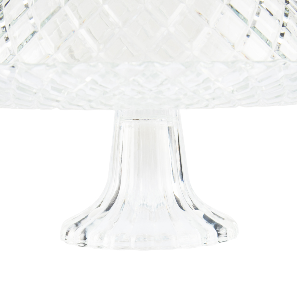 Glass Cake Stand with Dome Lid (18cm) - Image 6