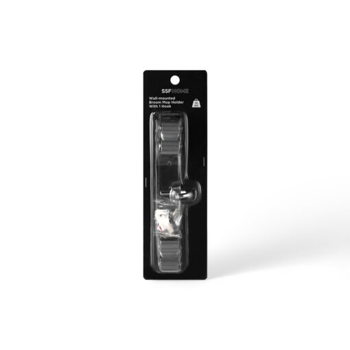 Wall Mounted Broom Mop Holder (22cm) - Image 6